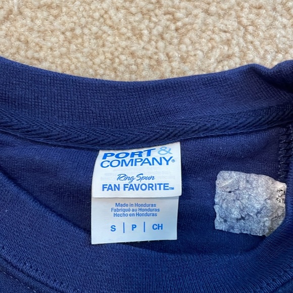 Navy number 5 crew sweatshirt. - Picture 3 of 3